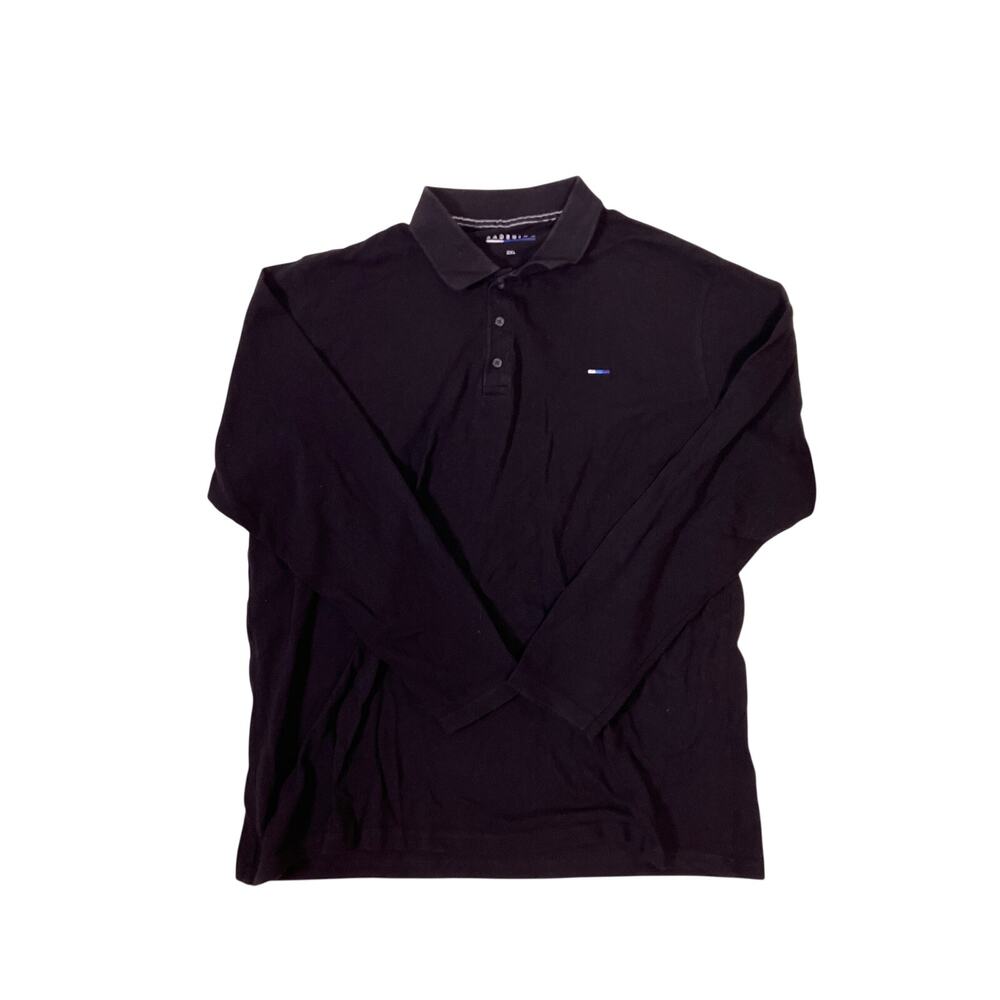 Badrhino Black Embroidered Button-Down Shirt Mens 2XL Collared‎ Casual